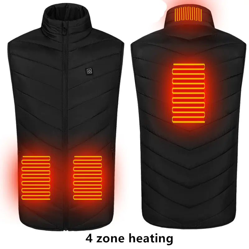 Heated Cotton Vest - Thermal Heating Vest